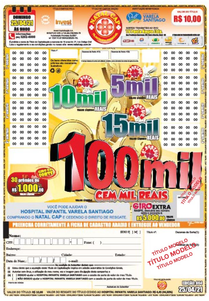 Prêmios/Mídias Natal Cap